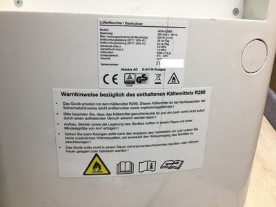Aktobis Luftentfeuchter, Bautrockner WDH-520HB (bis 25 L/T), I36497