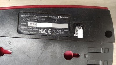 Einhell Akku-Tauchdruck/Regenfasspumpe GE-PP 18 RB Li Solo,18 V