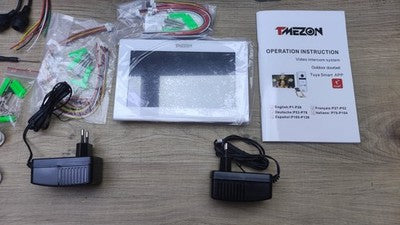 TMEZON Video-Türsprechanlage für 2 Familienhaus, weiß