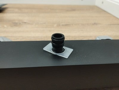 Auralum Duschsystem Komplettset Schwarz 30x30cm Edelstahl