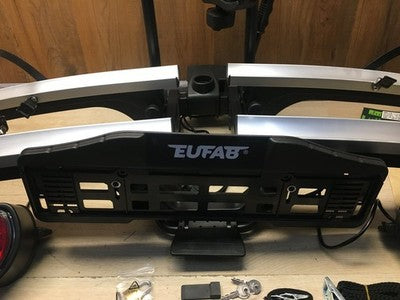 EUFAB Finch Fahrradträger 11584, für 2 Fahrräder, Auto-Heckträger