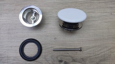 Villeroy & Boch Push-Open Ablaufventil 68170001, Ø 32 mm Weiß