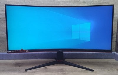 AOC CU34G2XP/BK Gaming Monitor 34" UWQHD 3440x1440 HDR AMD FreeSync 180Hz 1ms