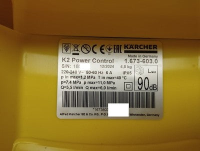 Kärcher Hochdruckreiniger K 2 Power Control 1.673-603.0