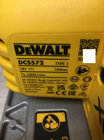 DeWalt DCS572N-XJ Akku-Handkreissäge Solo, 18V, I40933