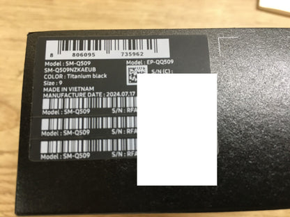 Samsung Galaxy Smart Ring Titanium black SM-Q509 Größe 9 (US) I39758
