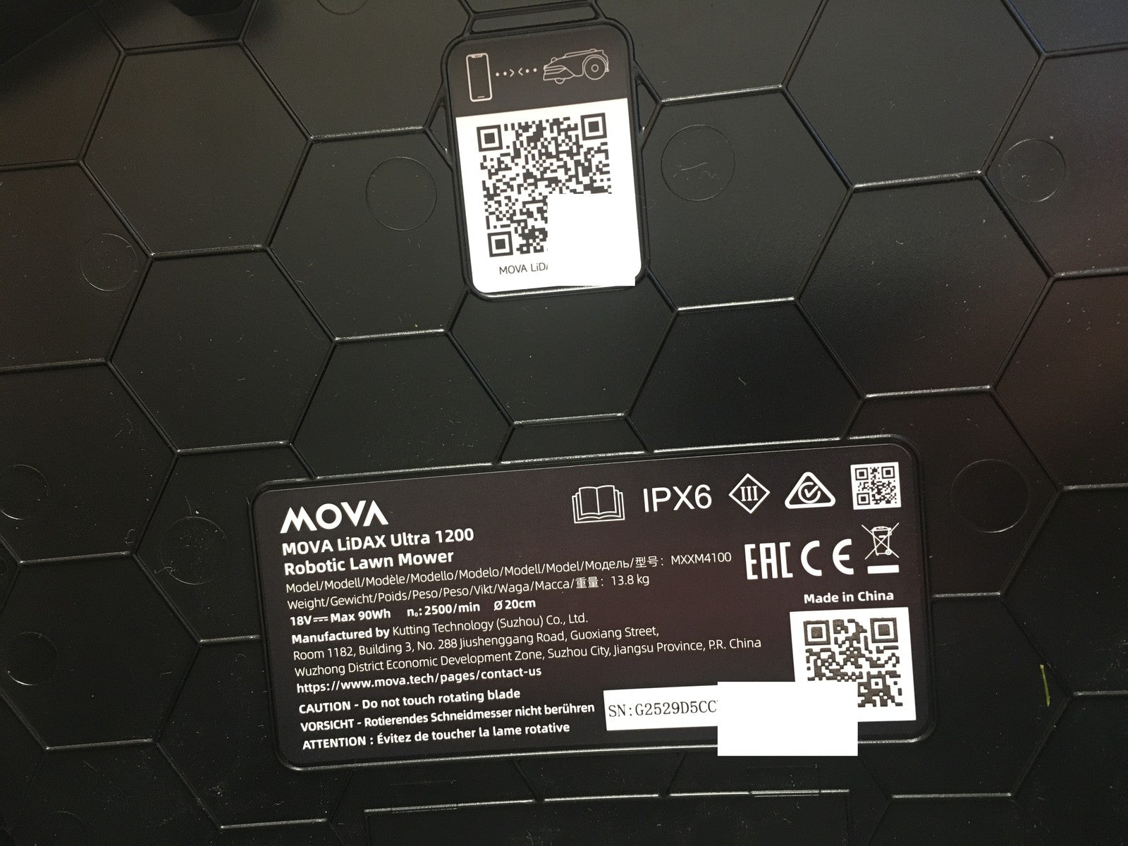 MOVA LiDAX Ultra 1200 Mähroboter ohne Begrenzungskabel MXXM4100, I38081
