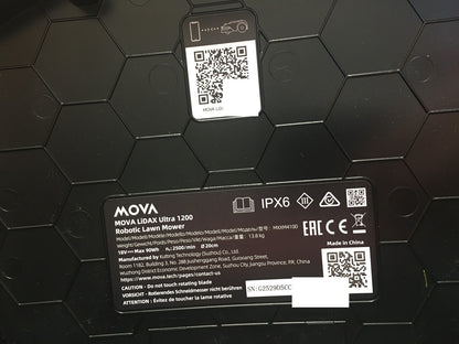 MOVA LiDAX Ultra 1200 Mähroboter ohne Begrenzungskabel MXXM4100, I38081