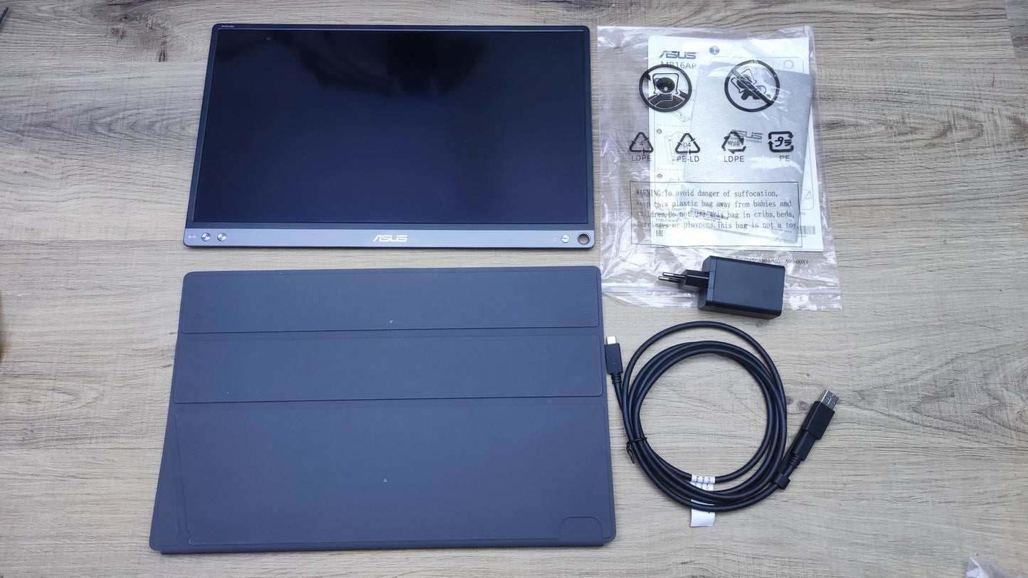 Asus Zenscreen Go MB16AP 15,6" tragbarer Monitor FHD 1920x1080 USB-C IPS-Panel