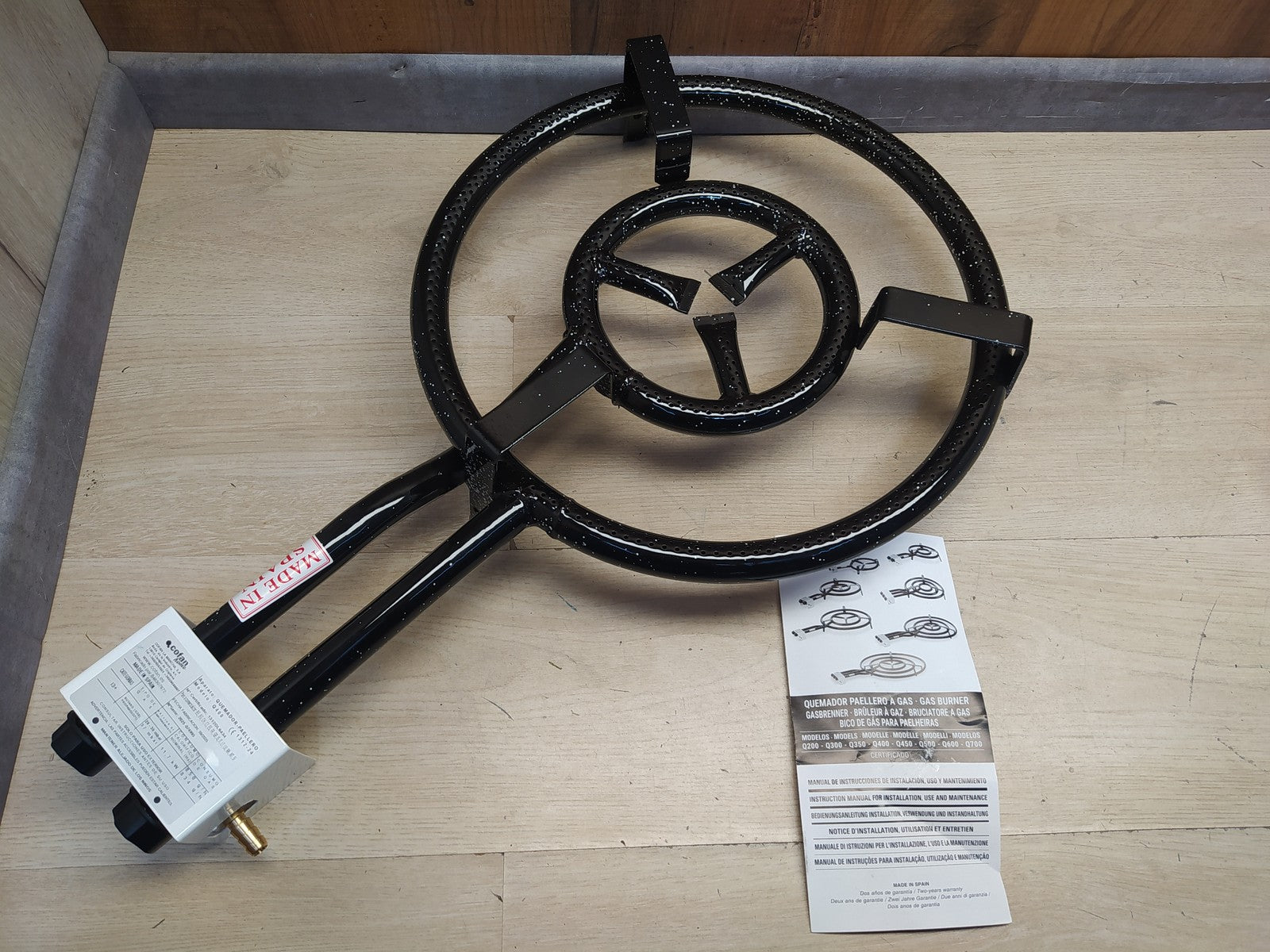 Cofan Paella-Brenner, Ringkocher, passend für Paella-Pfannen aus Stahl, I37212