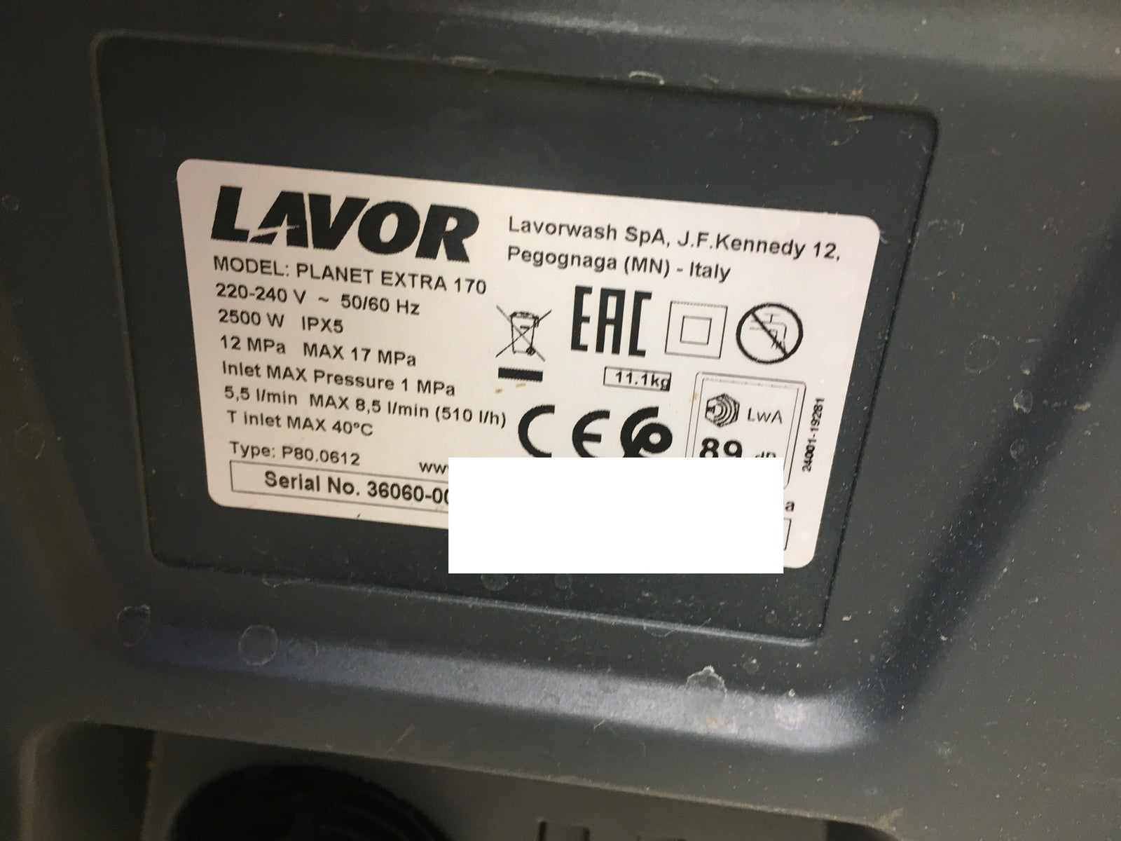 LAVOR Hochdruckreiniger Planet EXTRA 170, 2500 W, 230V, I38499
