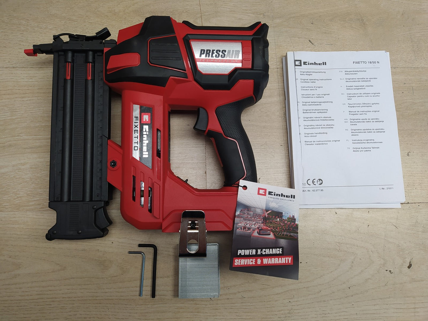 Einhell Akku-Nagler FIXETTO 18/50 N Solo, 18V, 60 Schuss/min, I37875