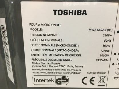 Toshiba Mikrowelle MW2-MG20P(BK), 20L, schwarz, I39337