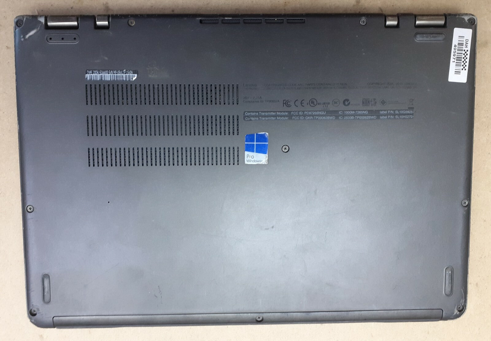 Lenovo ThinkPad Yoga 12 1920x1080 FHD IPS Touch i5 5300U 4GB RAM 256GB SSD Win10