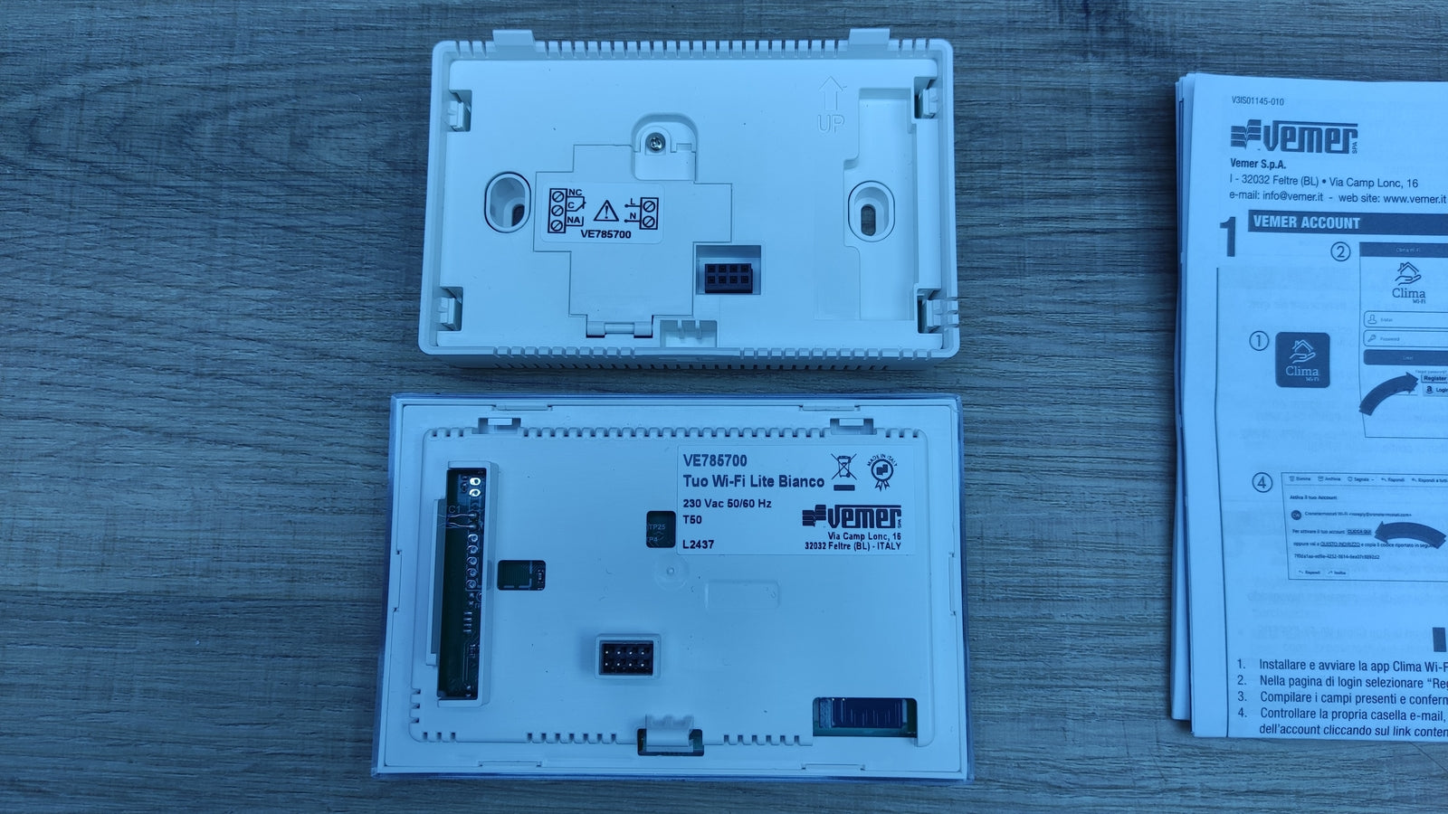 VEMER VE785700 TUO WiFi LITE Smart WiFi Thermostat, WLAN, I32638