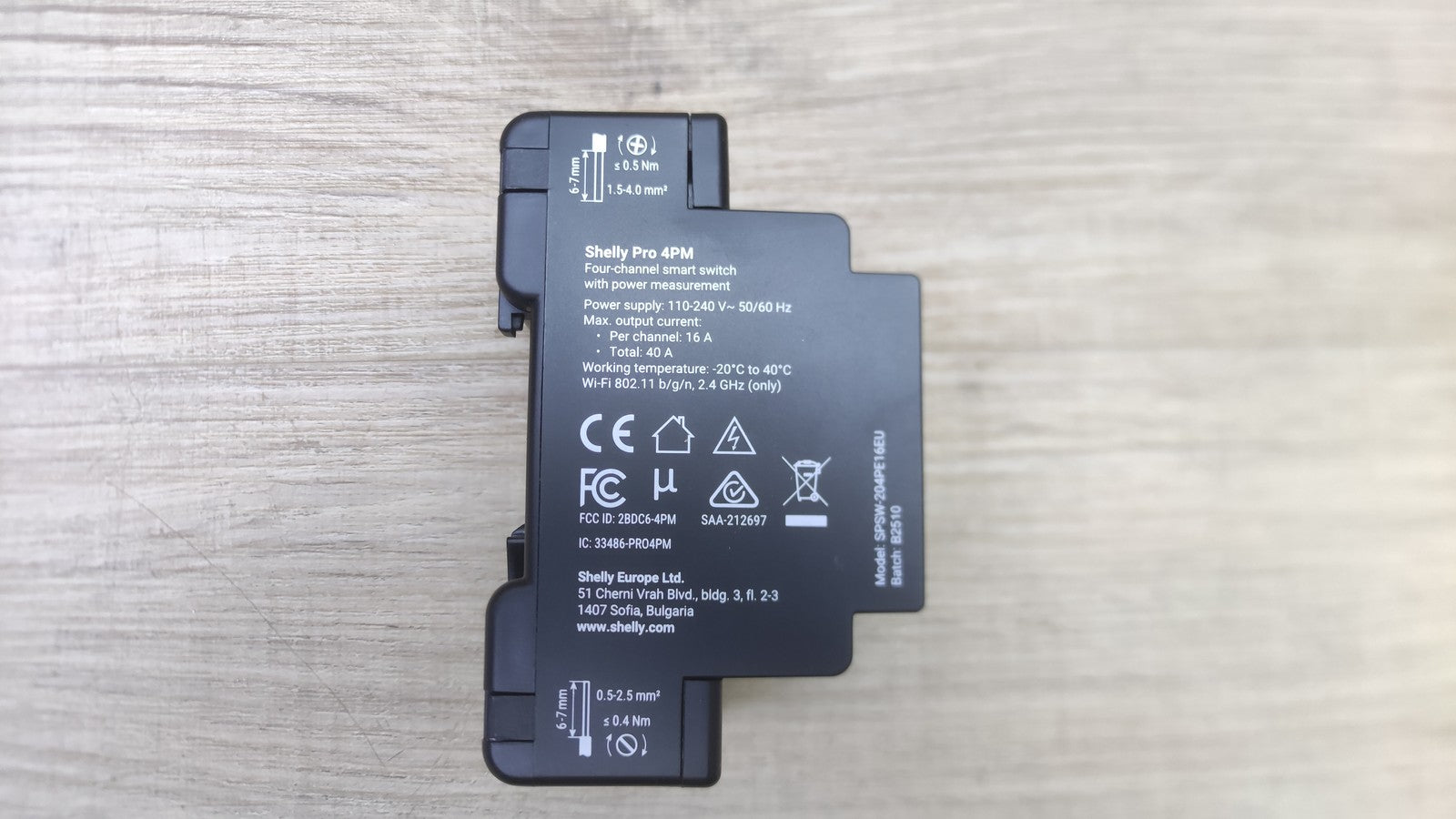 Shelly Pro 4PM Wlan, LAN & Bluetooth 4 Kanäle Smart Relais, I38542