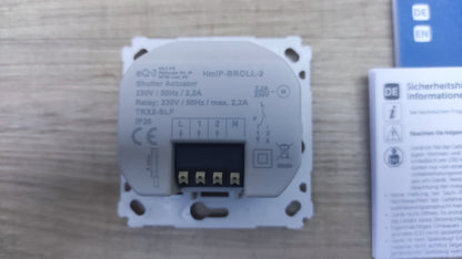 Homematic IP Rollladenaktor für Markenschalter HmIP-BROLL-2 151322A0, I37576