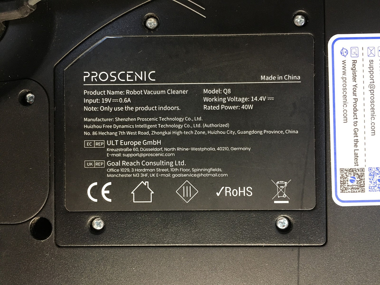 Proscenic Q8 Saugroboter mit Wischfunktion, 6000Pa, I36173