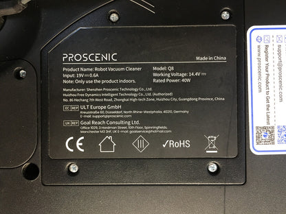 Proscenic Q8 Saugroboter mit Wischfunktion, 6000Pa, I36173