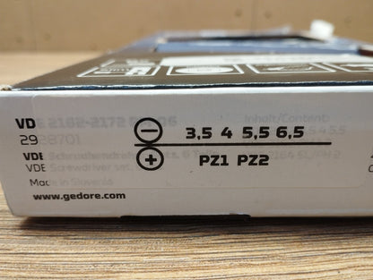 GEDORE VDE-Schraubendreher-Satz Slim Drive, 6tlg, VDE 2162-2172 PM-06, I39826