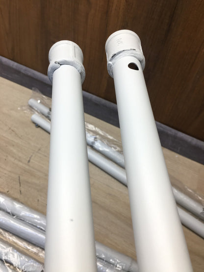 SONGMICS HSR060W01 Kleiderständer, mit 2 Kleiderstangen, Rollen, I36975
