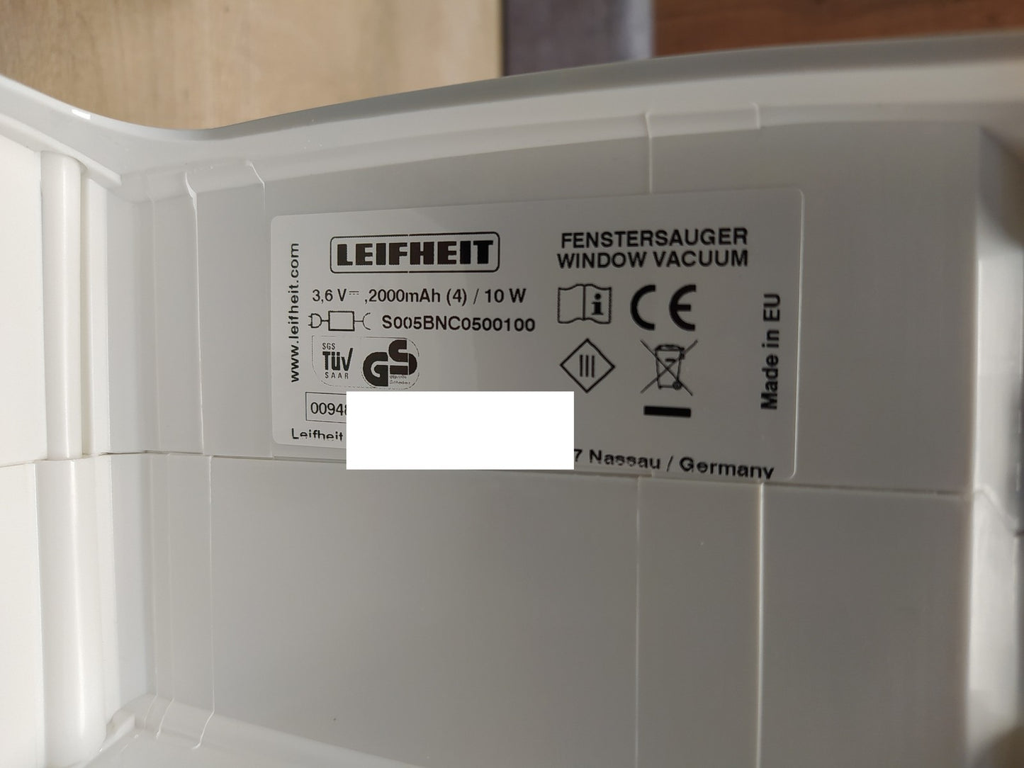Leifheit 51016 elektrischer Fensterreiniger Dry&Clean, I37691