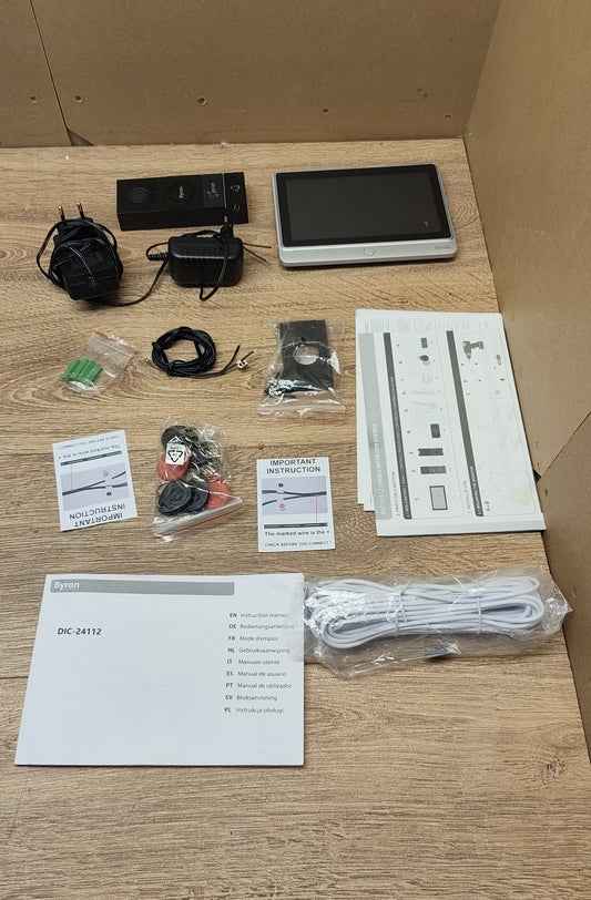 Byron DIC-24112 RFID-Videogegensprechanlage mit einem 7 Zoll HD, I40183