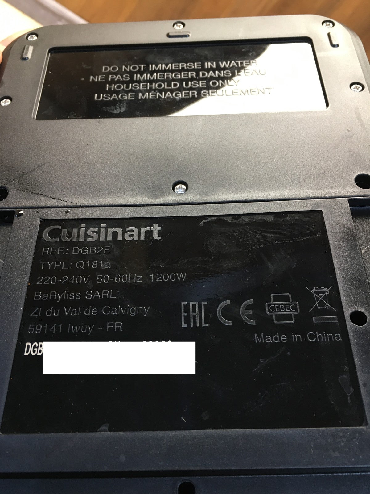 Cuisinart DGB2E Kaffeemaschine, 1200W, I36361