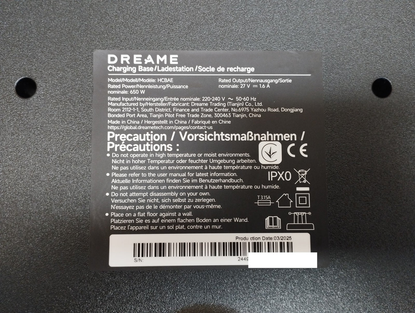 Dreame H15 Pro Heat Kabelloser Standstaubsauger HHR48A, I39415