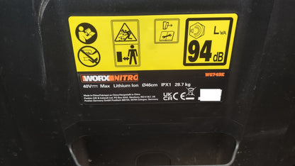 Worx Nitro WG749E Akku-Rasenmäher 55L 46 cm inkl. Akkus 4.0Ah, I40299