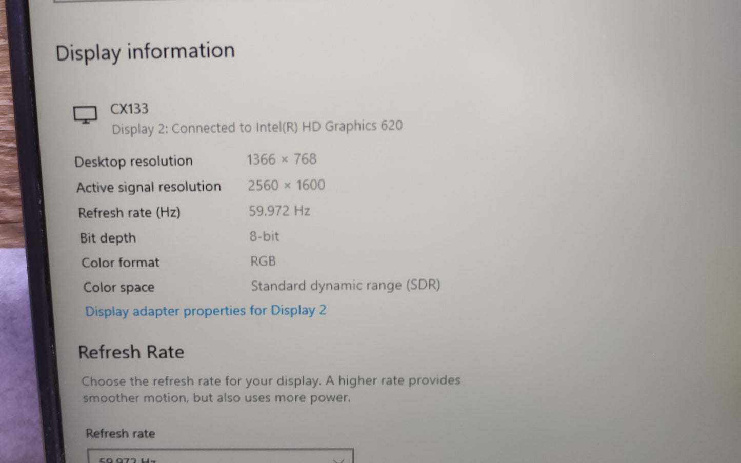 COOLHOOD Tragbarer 2K Monitor 13.3" 2560x1600 HDMI USB-C IPS 16:10 schwarz