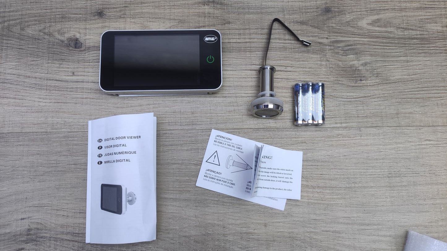 AMIG Türpion  mit LCD-Display von 4 Zoll, silberfarben, I34630