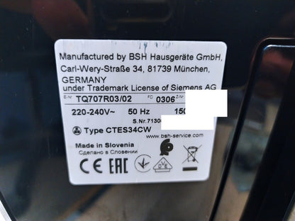 Siemens EQ700 Integral TQ707R03 Kaffeevollautomat I36624