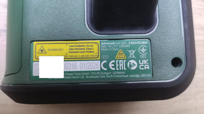 Bosch Kreuzlinienlaser AdvancedLevel 360 ohne Stativ
