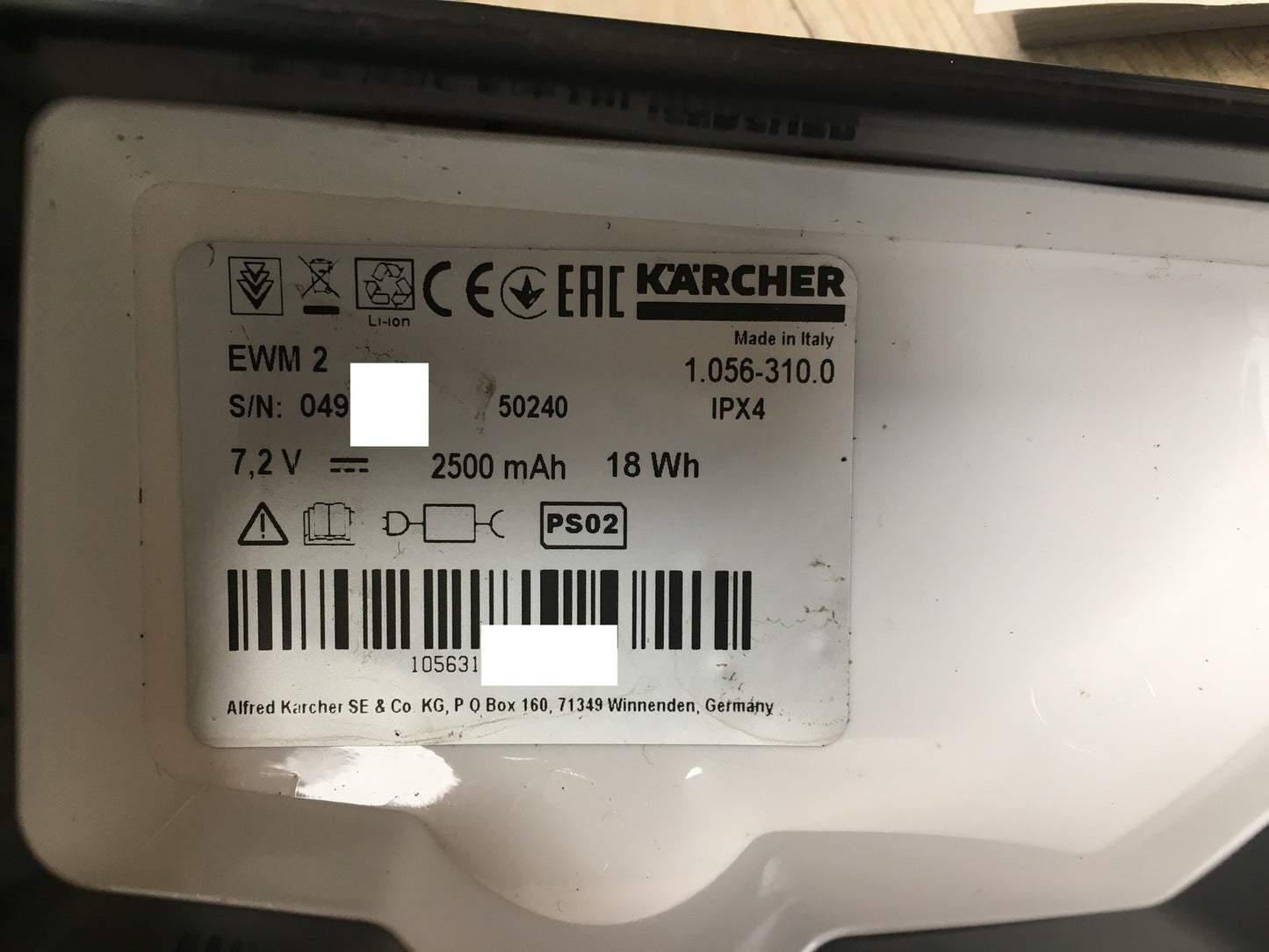 Kärcher Elektrischer Wischmopp EWM 2 (1.056-310.0), I35855