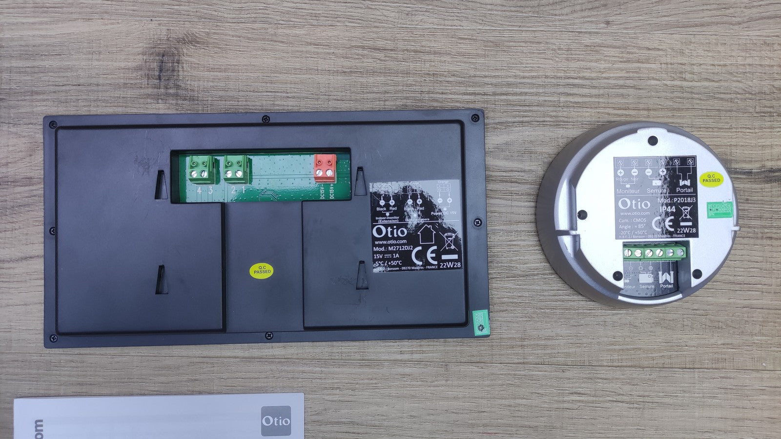 Otio VisiHome Video-Türsprechanlage mit internem 2-Draht-Speicher, I35249