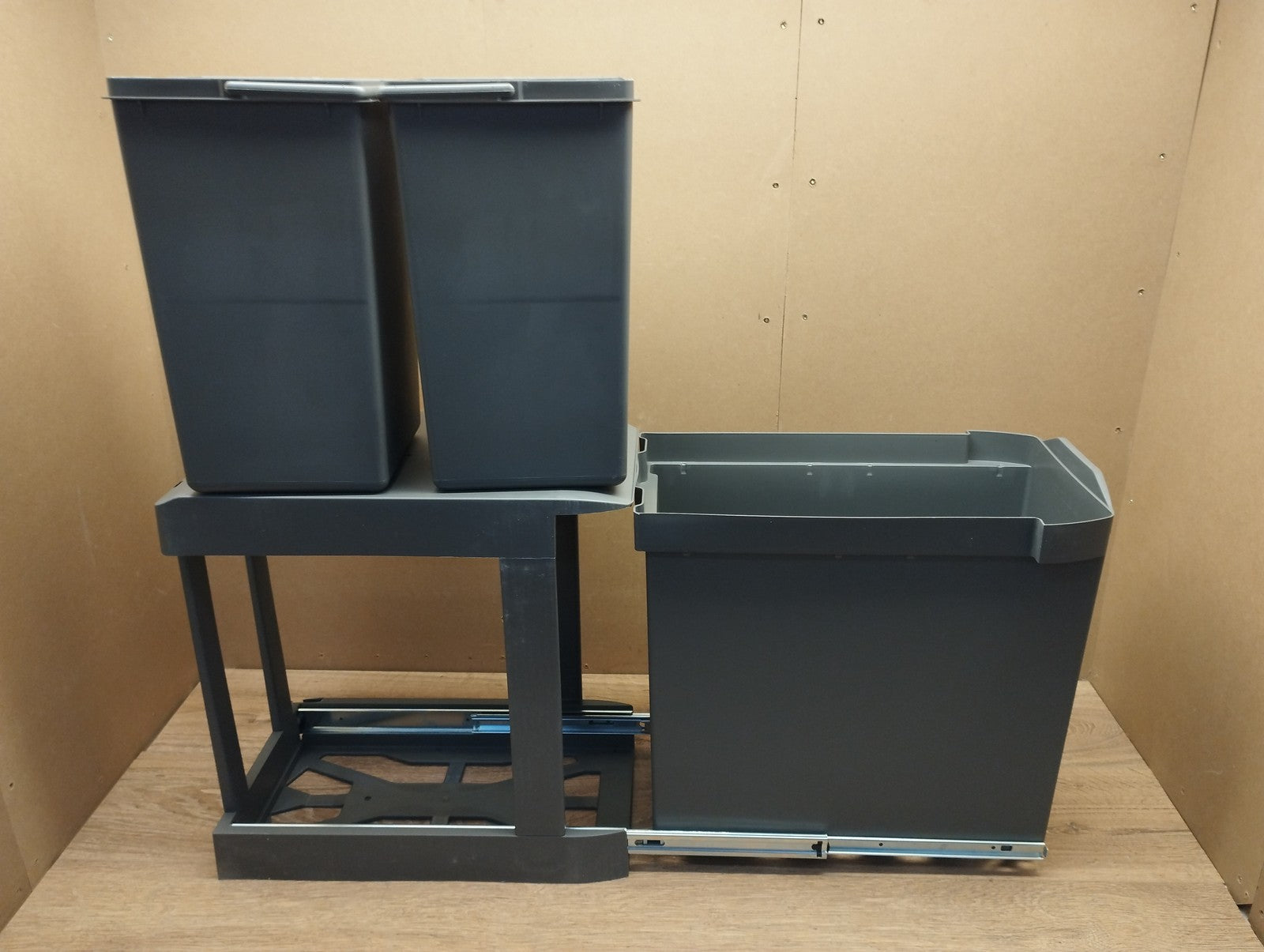 Emuca Recyclingbehälter für Küche, 2x 14 Liter, I39957