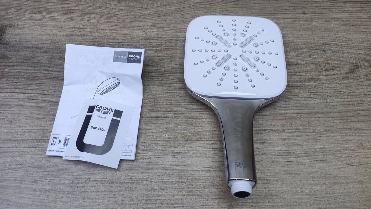GROHE Vitalio SmartActive 130 Cube Handbrause 26595000, 3 Strahlarten