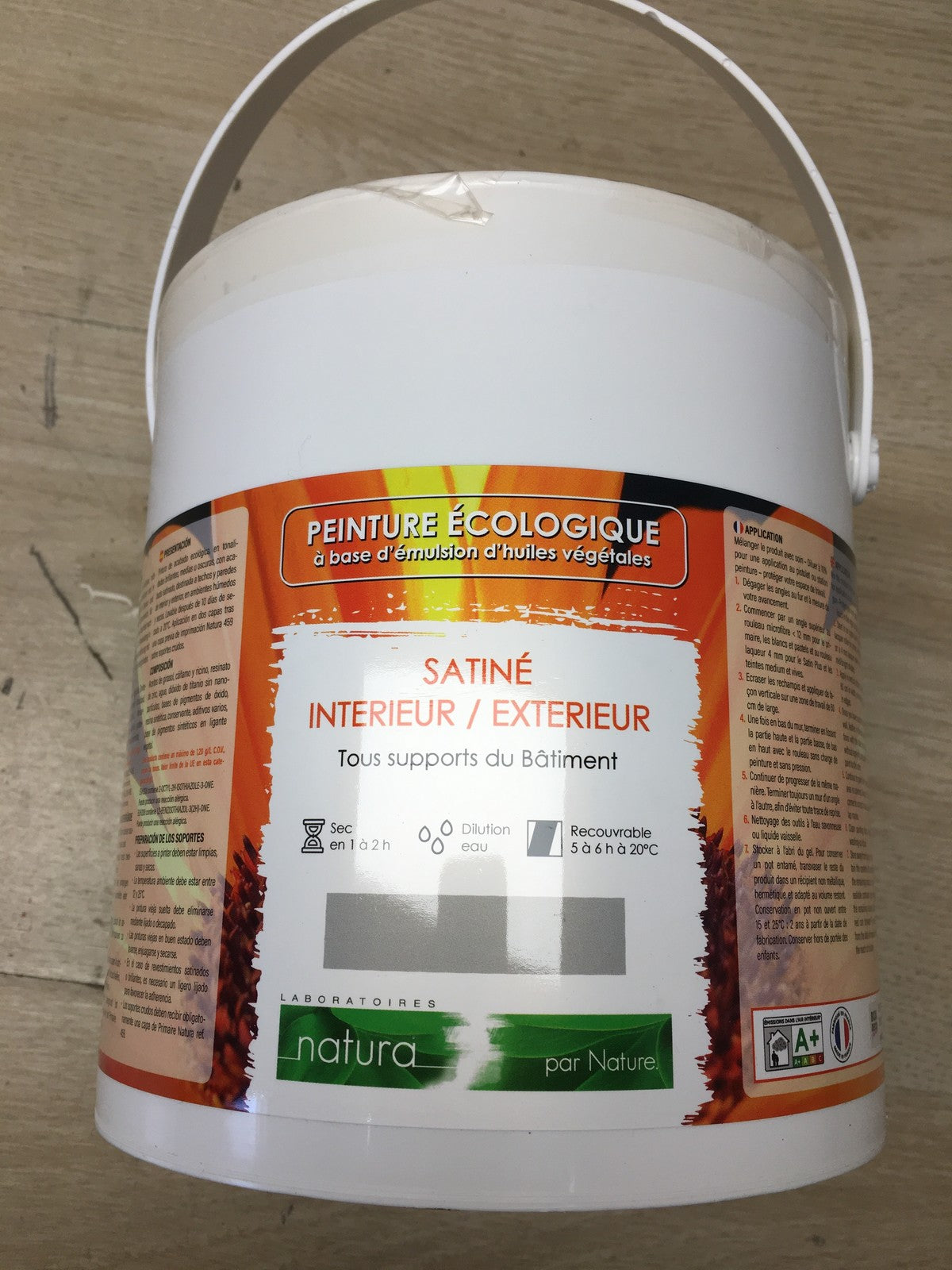 BOX DECO COULEURS Naturfarbe, für Innen und Außen, Satin-Optik, 2,5 L, I36981