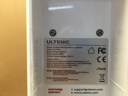 Ultenic AC1 Elite Nass-/Trockensauger, Saugwischer Kabellos, I39746