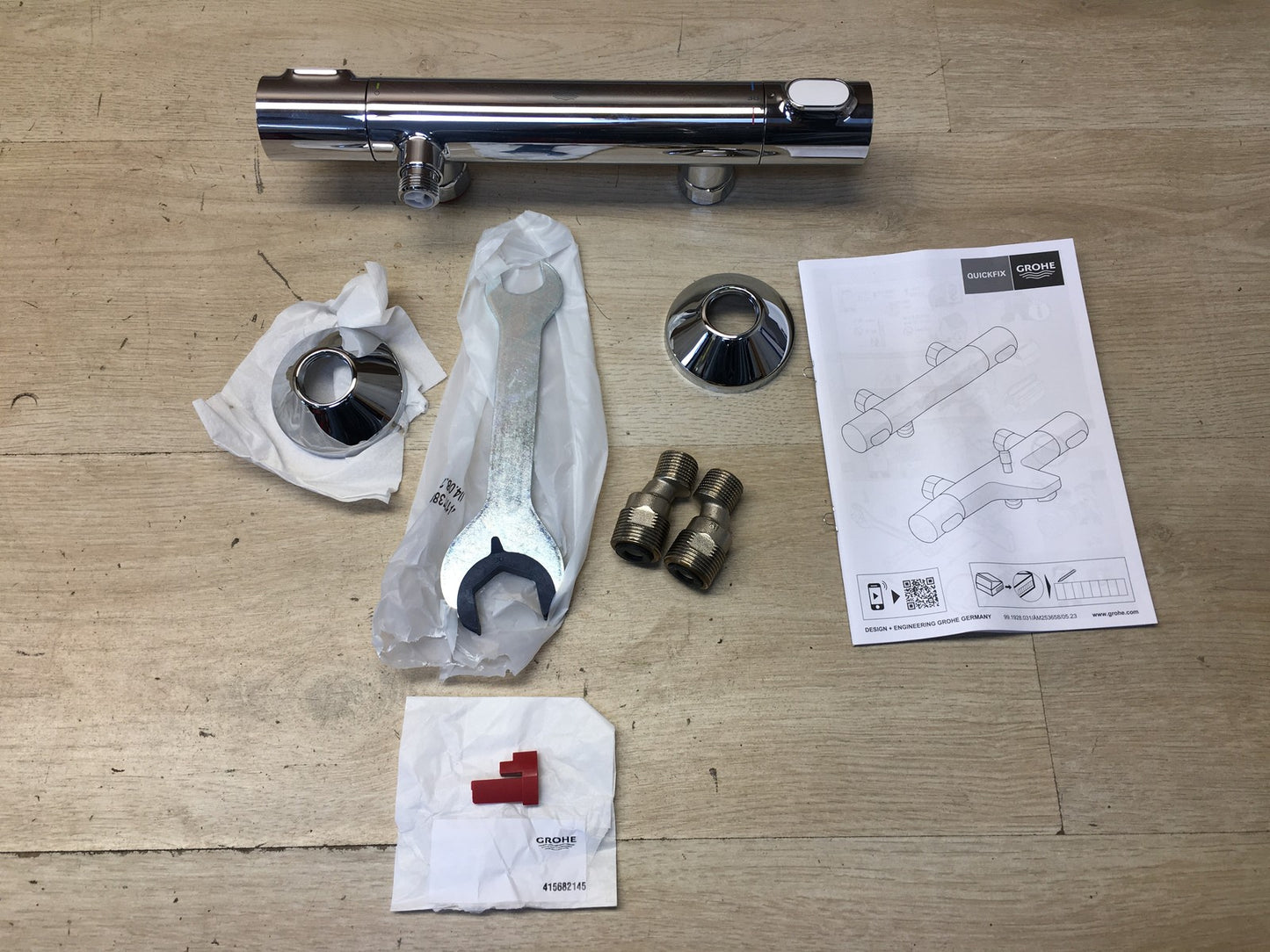 GROHE Precision Flow Thermostat-Brausebatterie 34840000, chrom, I38250