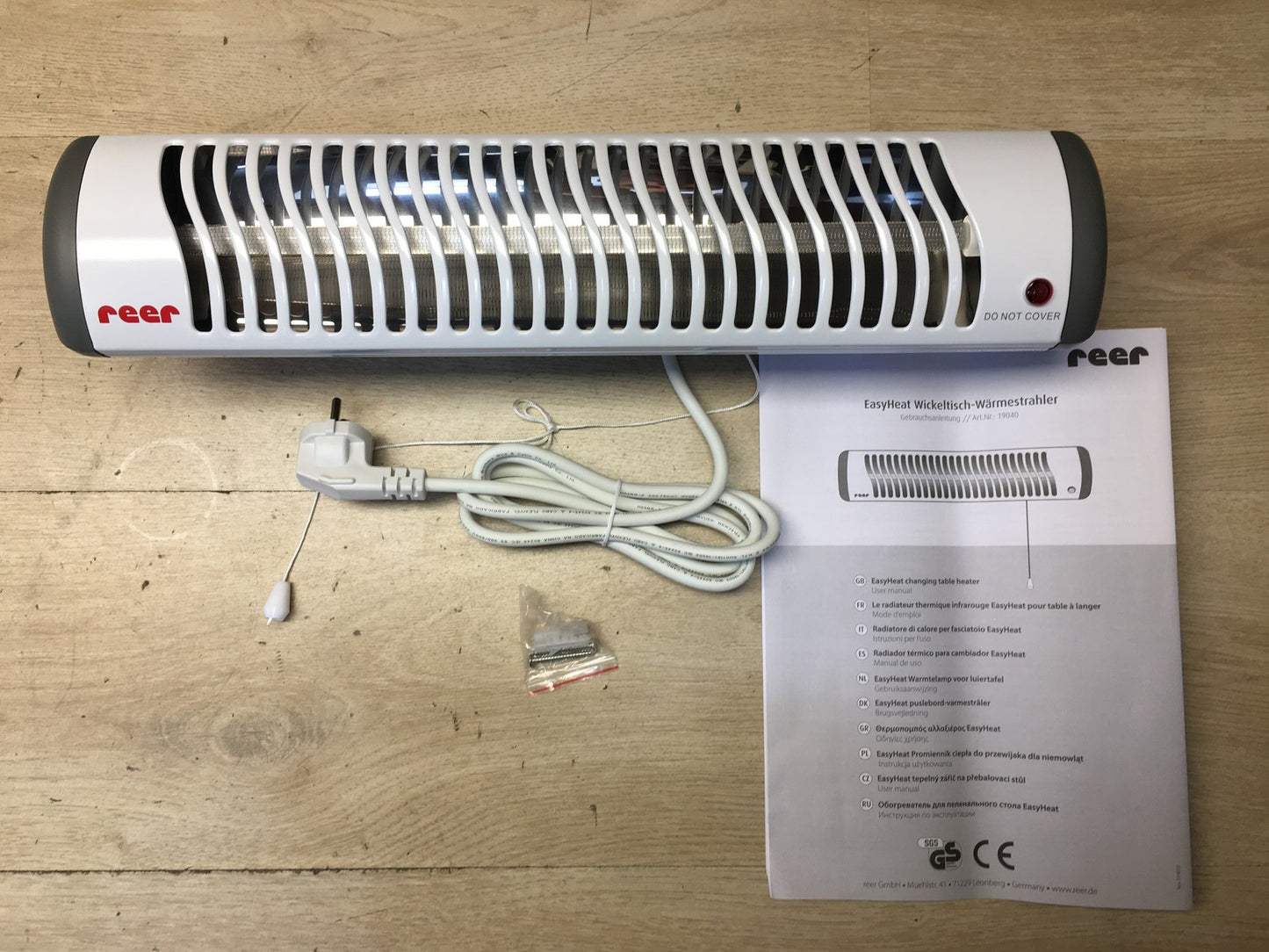 reer EasyHeat Wickeltisch-Wärmestrahler 19040, Wand-Heizstrahler, I37743