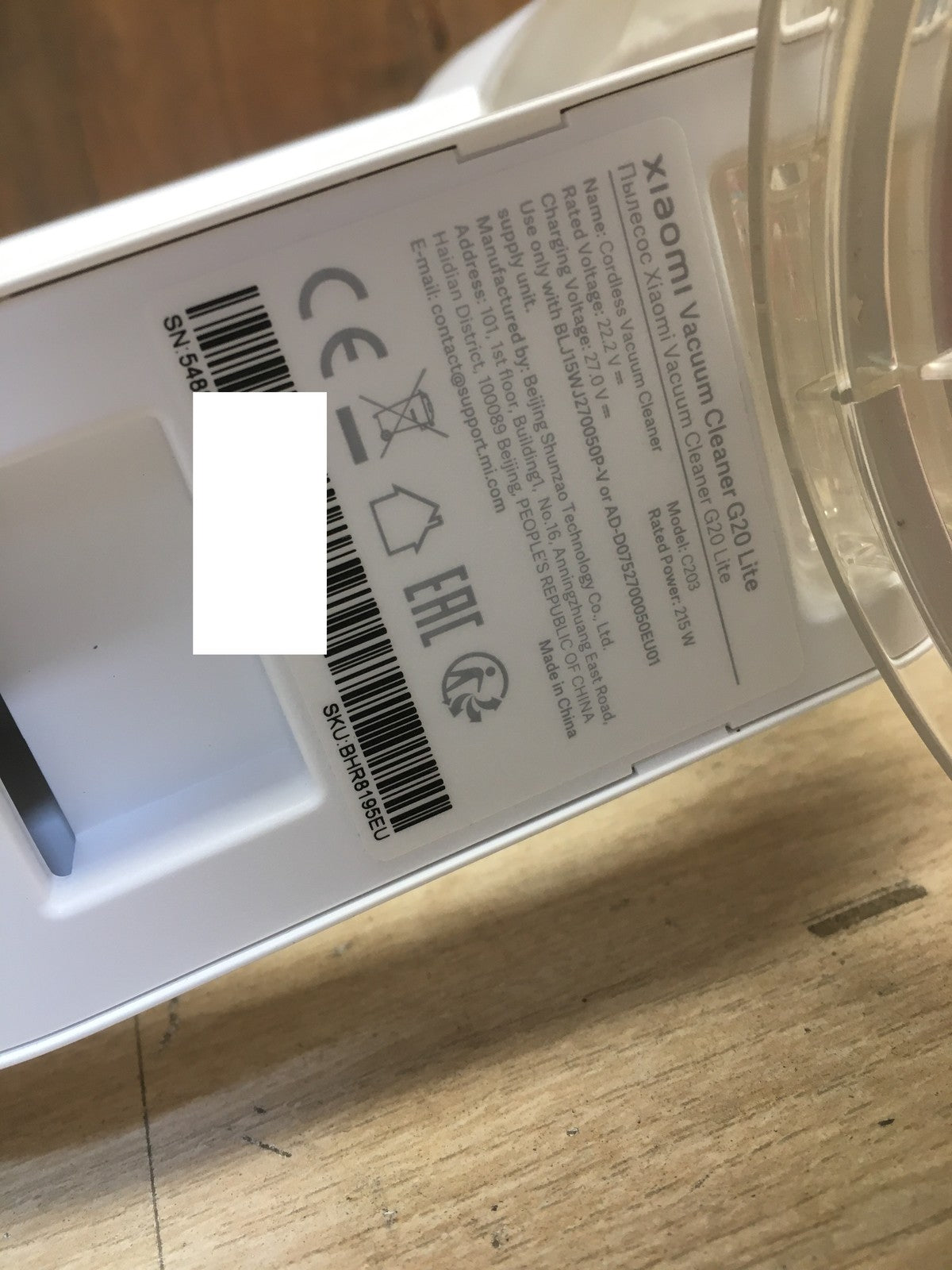 Xiaomi G20 Lite Kabelloser Stabstaubsauger C203, I39261