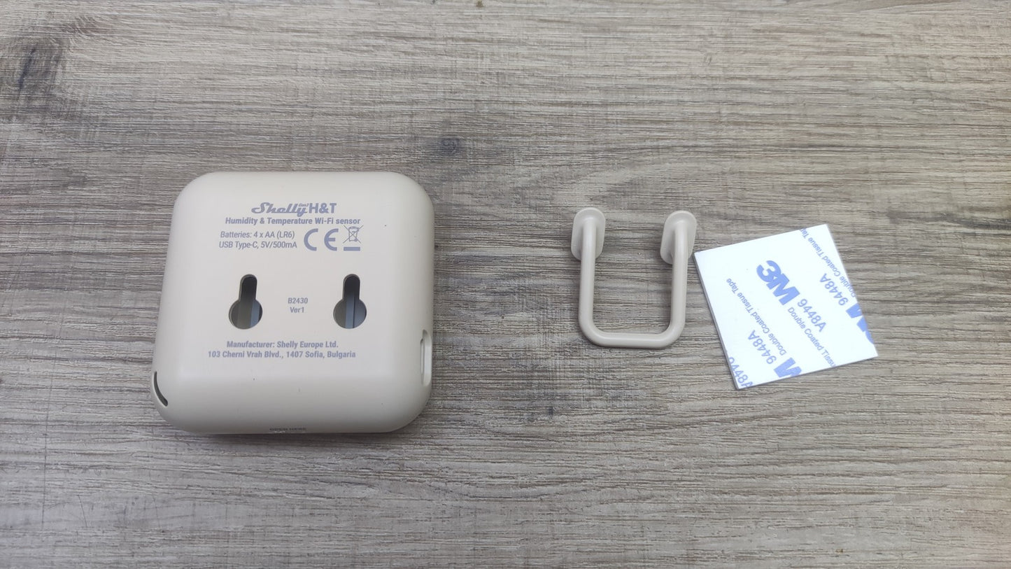 Shelly H&T Gen3 Temperatur-/Feuchtigkeitssensor, I39191