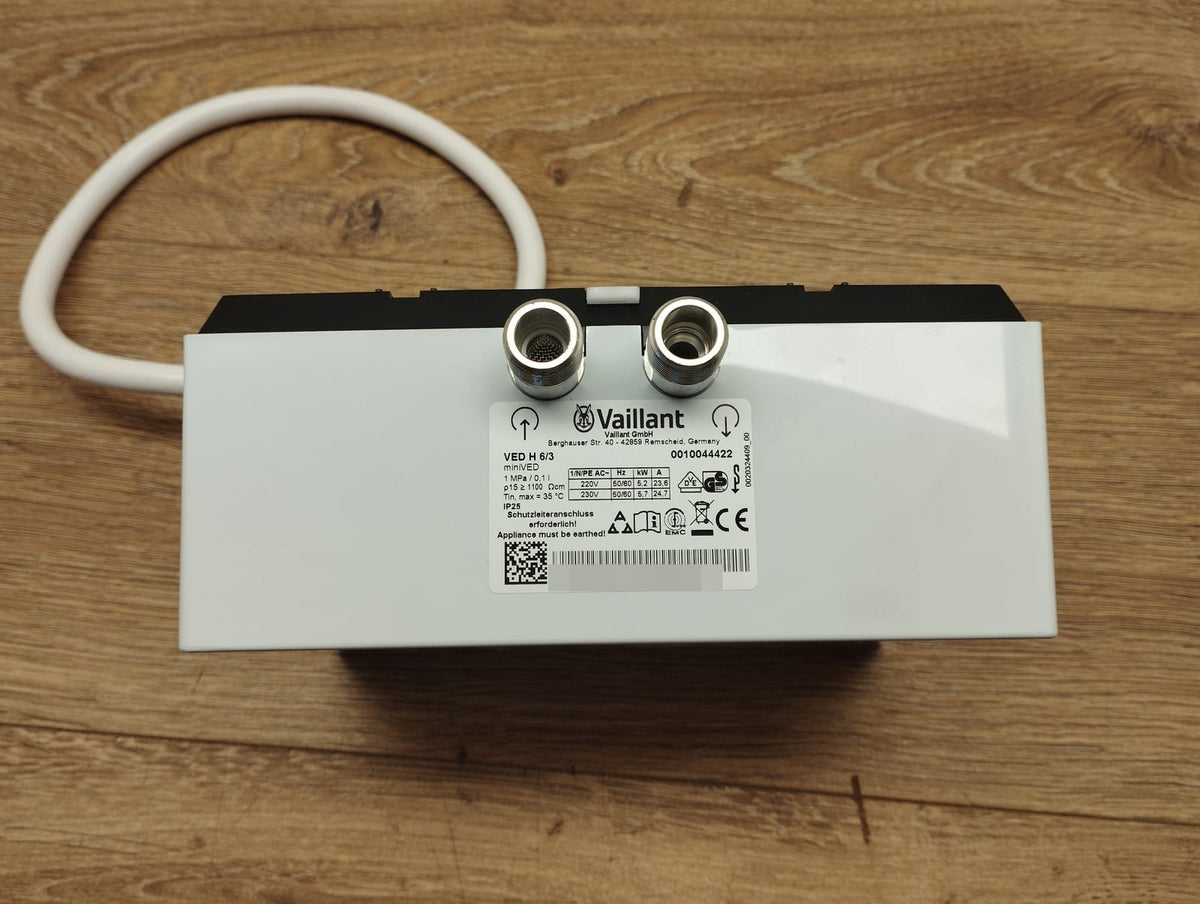 Vaillant miniVED H 6/3 Durchlauferhitzer 0010044422, EEK:A