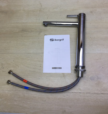 IBERGRIF W11299 Wasserhahn Bad Hoch-Waschtischarmatur chrom I30665
