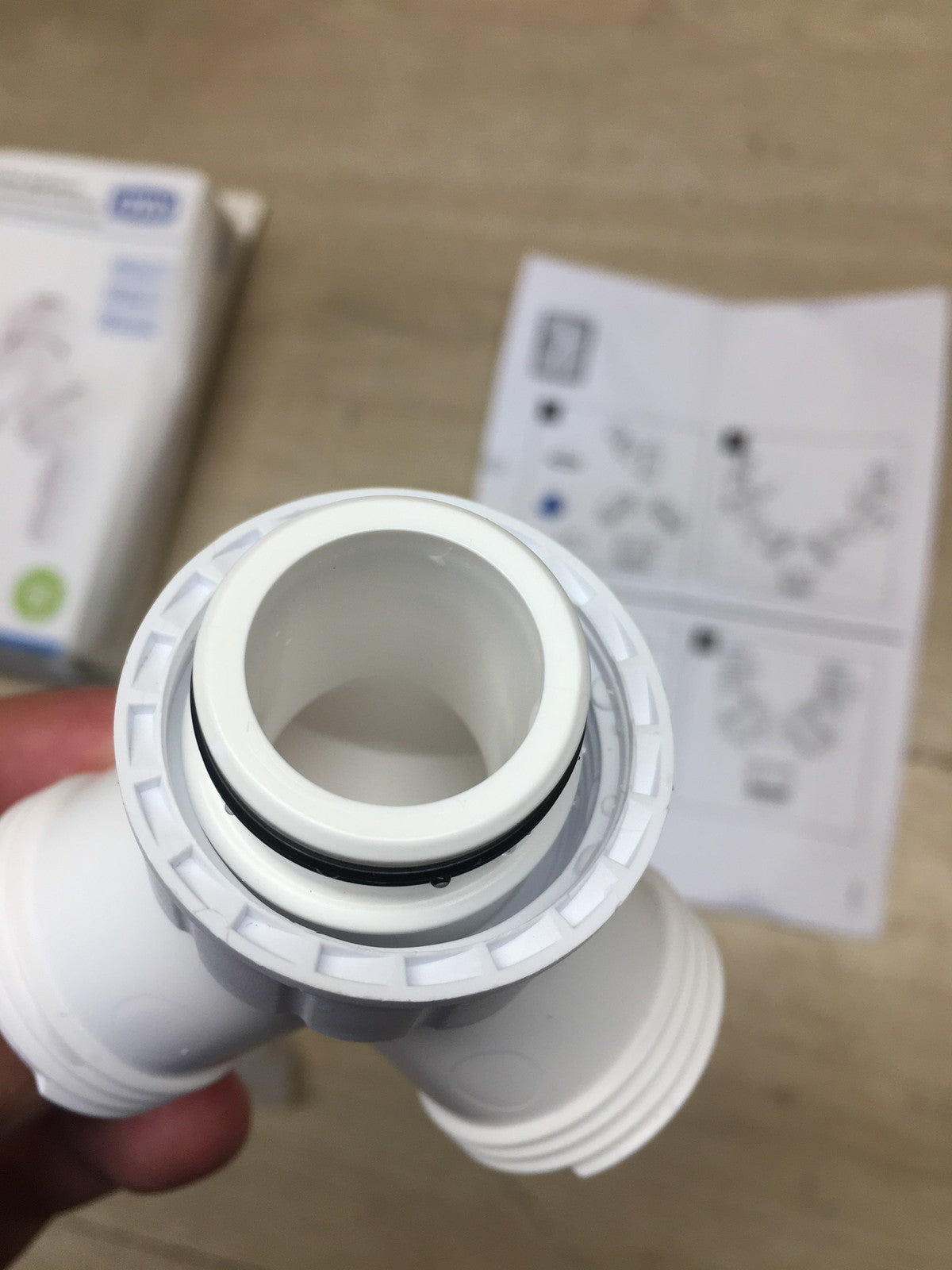 Xavax Dualer Siphonanschluss für Unterputz Siphon mit Rückschlagventil I39870