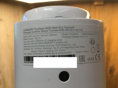 XIAOMI Truclean W20 Nass-/Trockenstaubsauger C305HW, Weiß, I37937