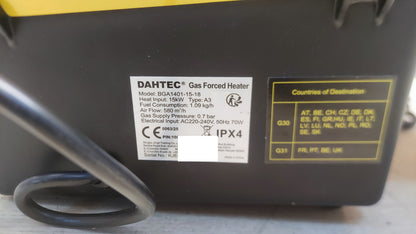 DAHTEC BGA 1401-15-18 Gasheizgebläse 15 kw Tragbar, I38256