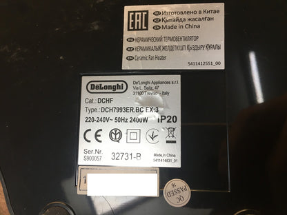 DeLonghi DCH7993ER.BC Keramik-Heizlüfter, I38630